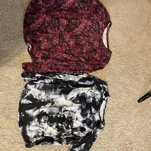 Two Tek Gear Long Sleeve Activewear Ts